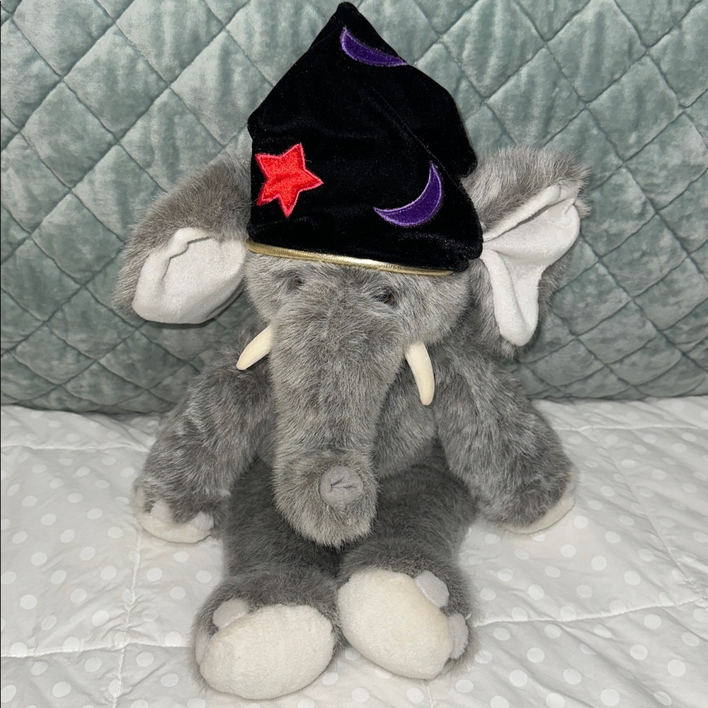 Build A Bear Workshop Elephant 🐘 Vintage 1997 with bonus, wizard hat